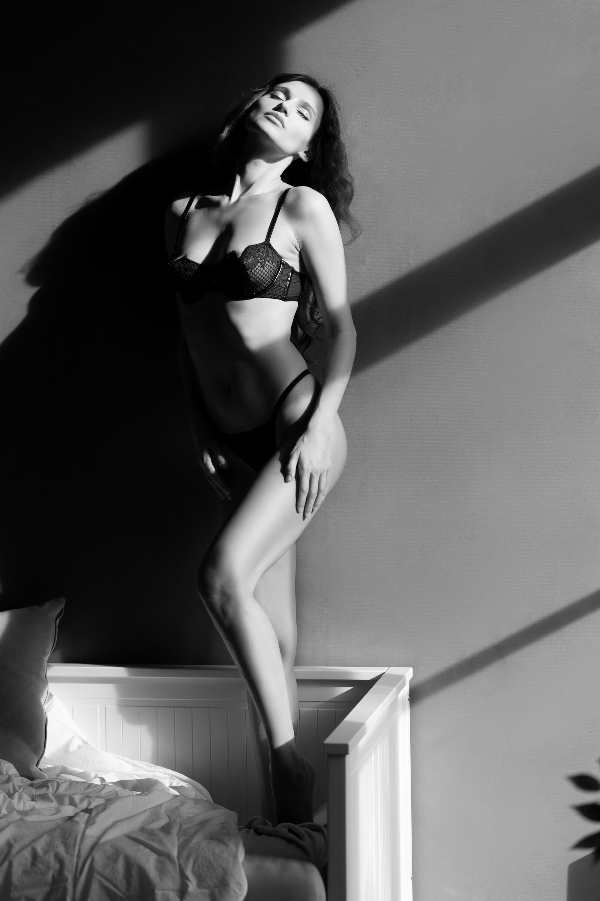 Ilvy Kokomo, model from Latvia at a boudoir photoshoot