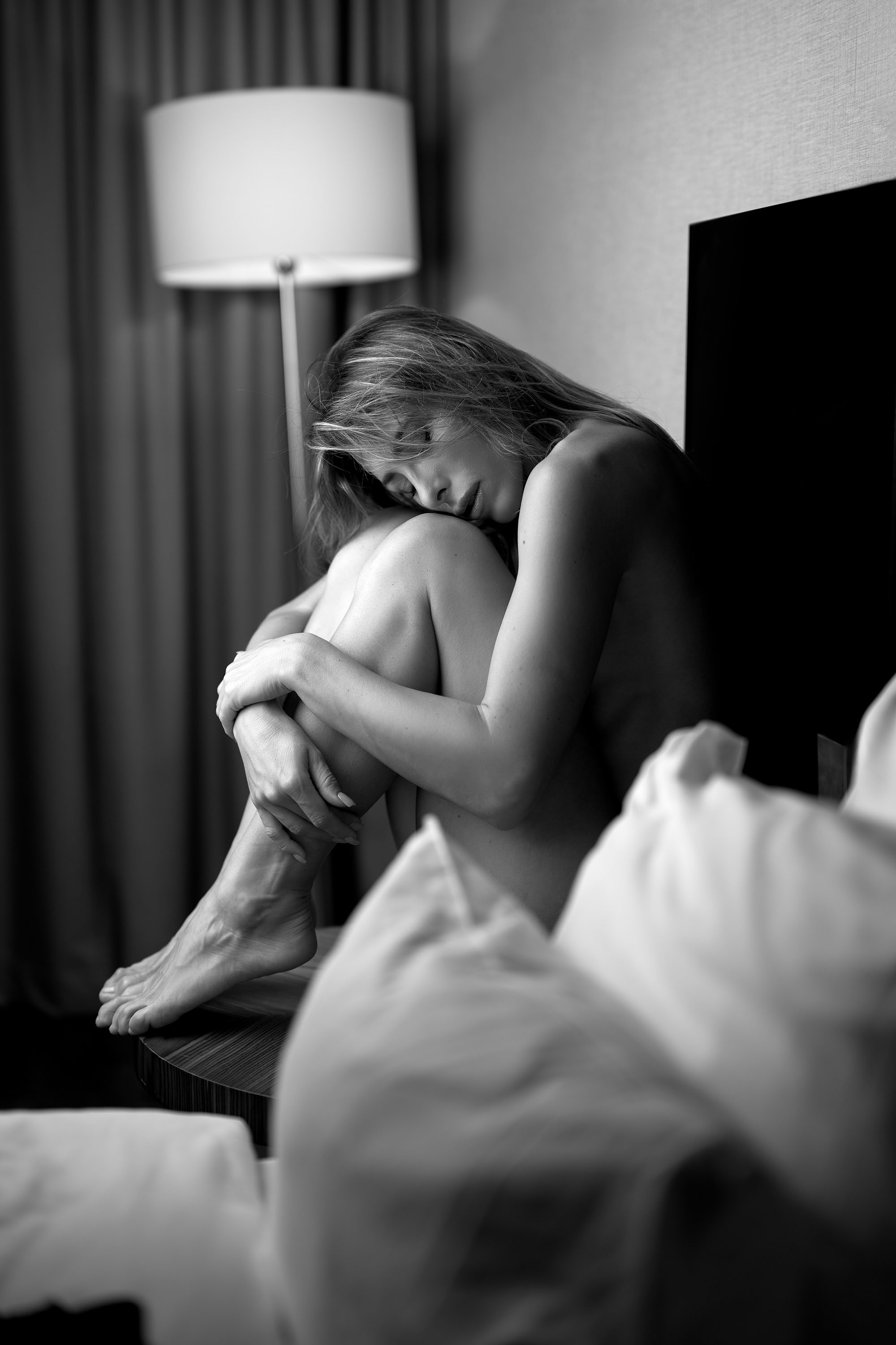 Kristina, a.k.a. Kiwifree, model from Ukraine at a boudoir photoshoot