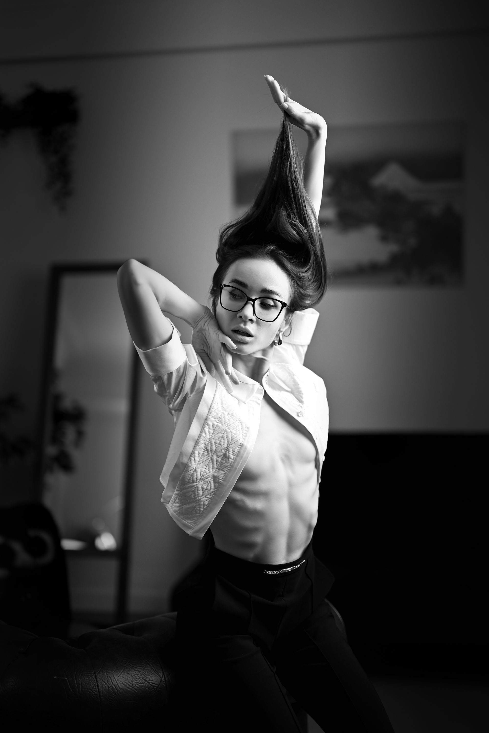 Vita Goncharuk, model from Ukraine at a boudoir photoshoot